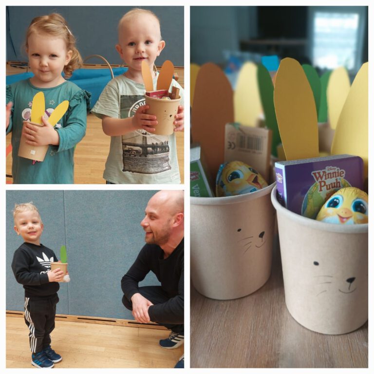 Der Osterhase zu Gast bei den Handballkrümeln